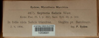 Septoria salicis image